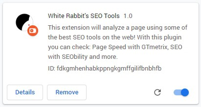White Rabbit's Chrome Browser Extension