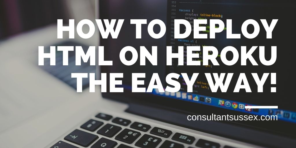 How to deploy HTML on Heroku the easy way!